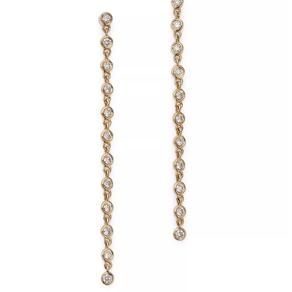 Bloomingdale’s Diamond Drop Earrings - NWT - Picture 2 of 4